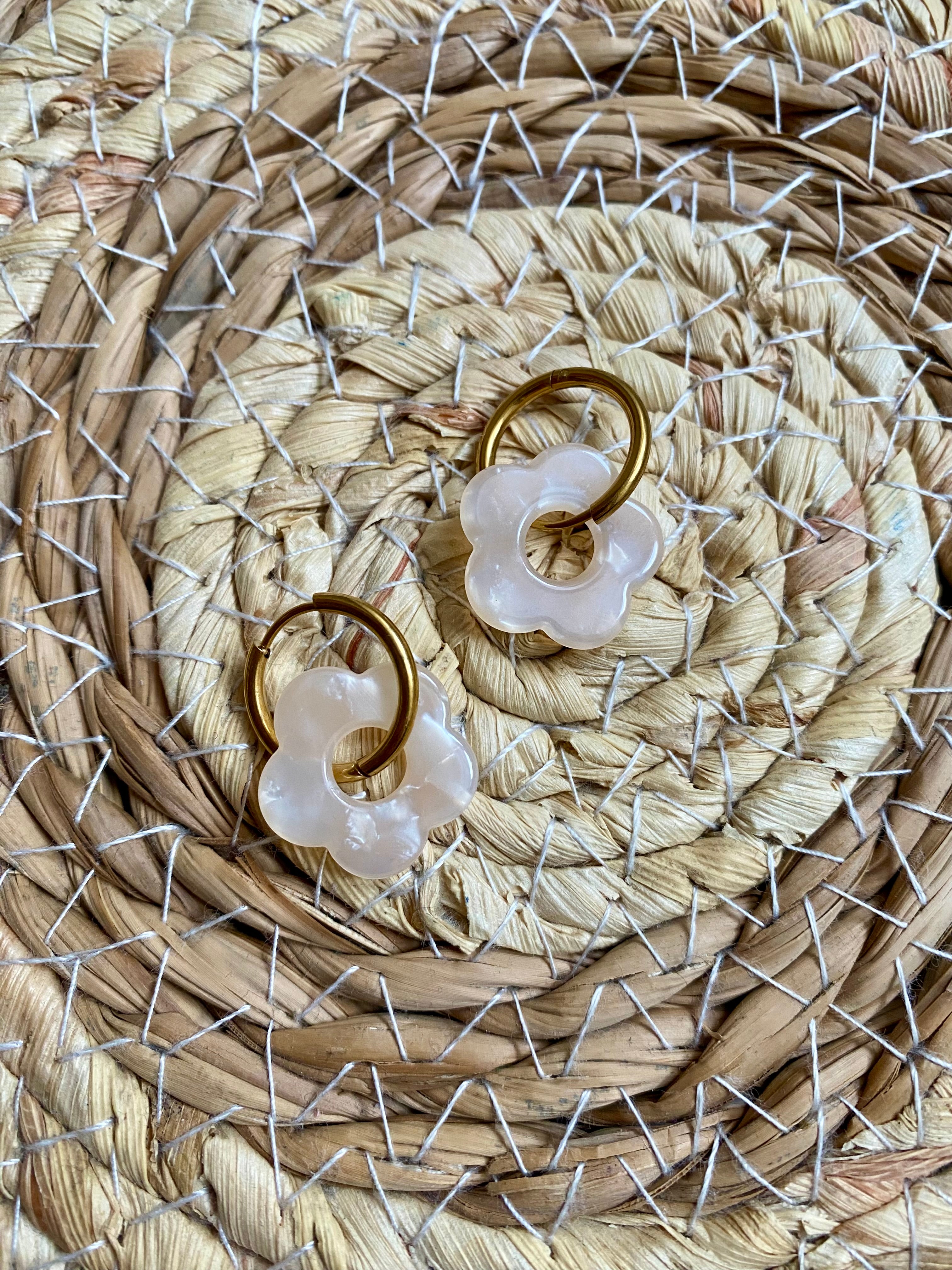 Boucles d’oreilles nacrée
