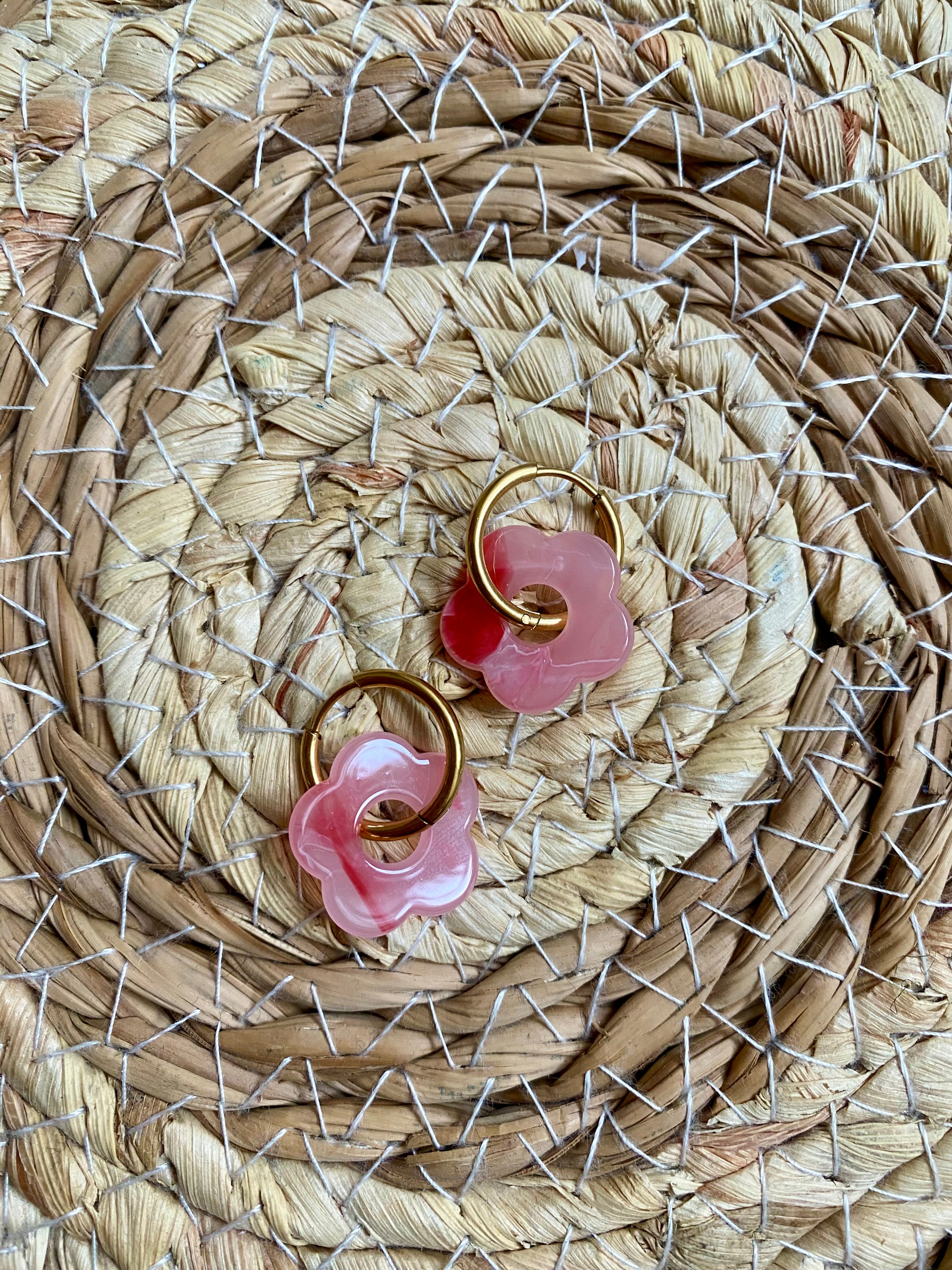 Boucles d’oreilles Rose