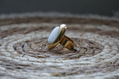 Bague Perle - Blanche