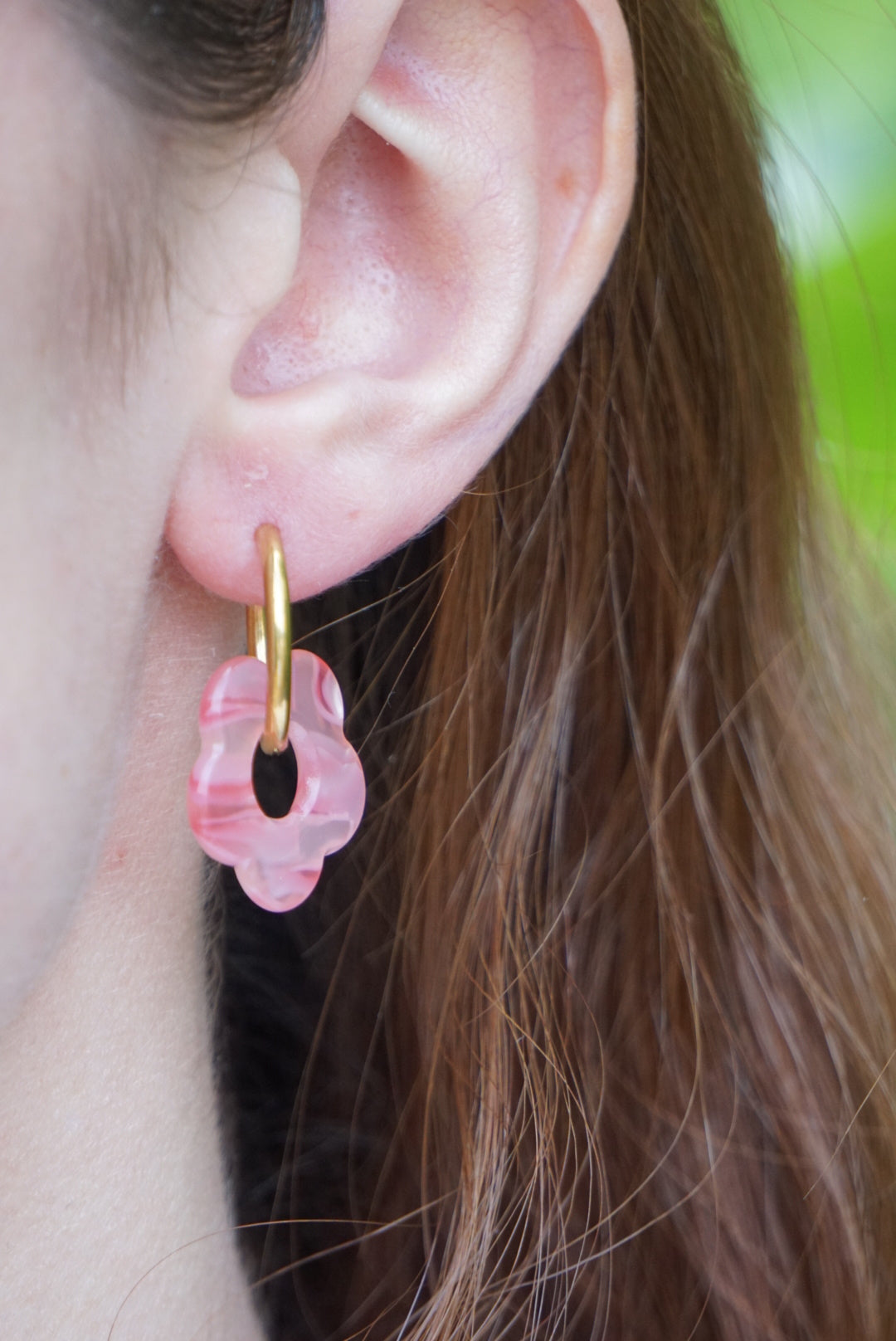 Boucles d’oreilles Rose